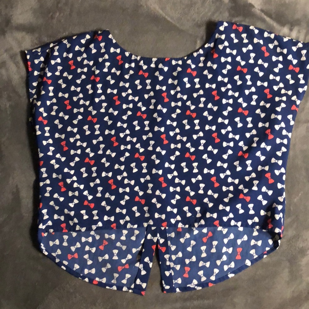 Navy Blue Blouse